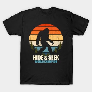 Sasquatch bigfoot Hide And Seek T-Shirt